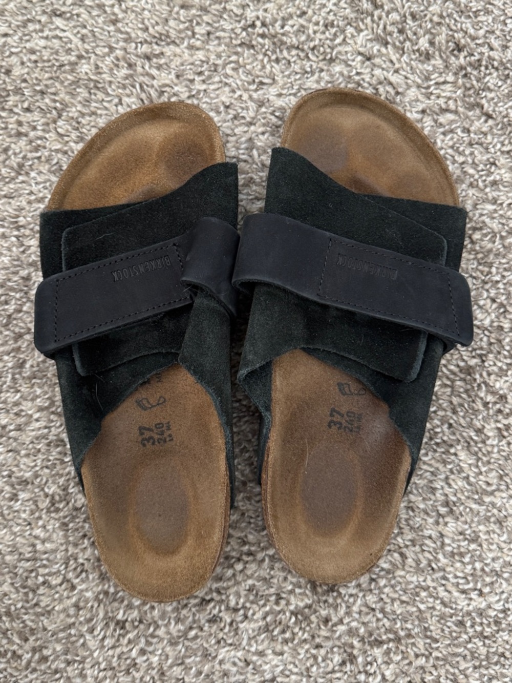 Kyoto Birkenstocks black 37 wide